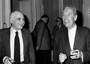 Mario Monicelli con Gianluigi Rondi