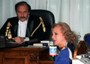 Giulia Spizzichino nel 1996 al Tribunale militare di Roma,  durante la sua deposizione al processo ad Erich Priebke