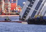 Il relitto durante le operazioni di parbuckling