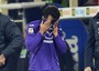 L'attaccante della Fiorentina Giuseppe Rossi