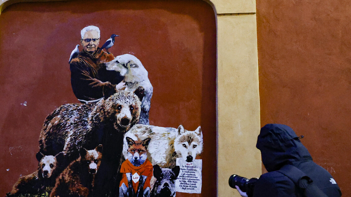 Un murales con Mattarella per lotta a 'caccia selvaggia'