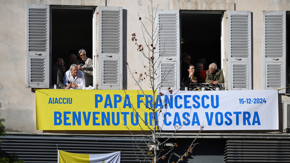 Pope Francis visits Ajaccio in Corsica island