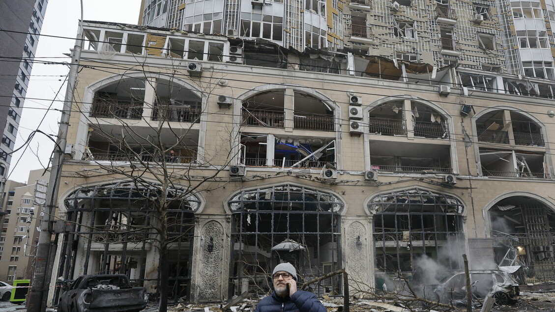 Russian missile strike hits Ukraine's capital Kyiv