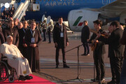 Papa Francesco in Corsica, la cerimonia di benvenuto ad Ajaccio