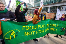 Agricultores protestan en Bruselas contra el acuerdo de libre comercio