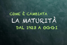 Come e' cambiata la maturita' dal 1923 a oggi