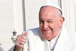 El Papa en la audiencia general en el Vaticano.