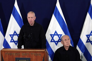 Yoav Gallant e Benjamin Netanyahu