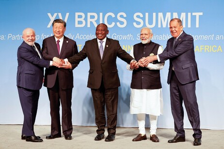 Reunião do Brics em Johanesburgo, África do Sul, em agosto de 2023