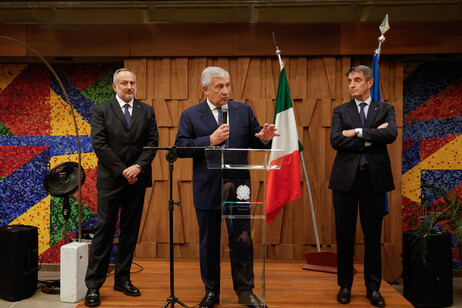 Tajani discursa para comunidade italiana em São Paulo