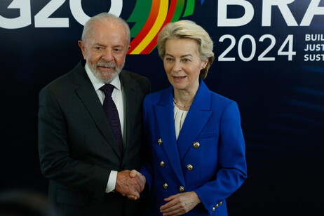 Reunião entre Lula e Von der Leyen, chefe do Executivo da UE, no G20