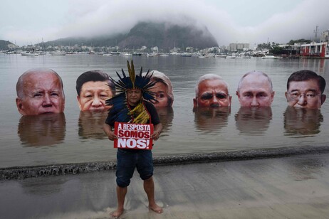 Protesto contra cúpula do G20 no Rio de Janeiro