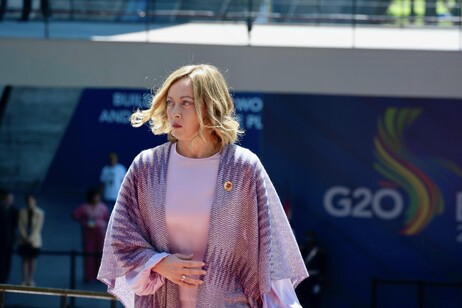 Meloni está no Rio de Janeiro participando da Cúpula do G20