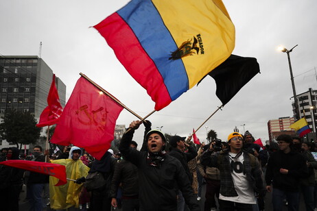 Una de las marchas de protestas, la de Quito, contra la crisis energética.