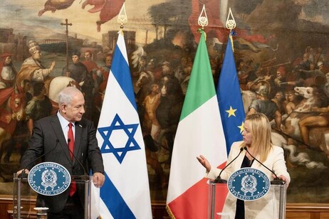 Benjamin Netanyahu y Giorgia Meloni en una imagen de archivo