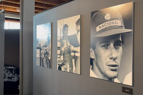 Fotos de Ayrton Senna em exposição em Siculiana