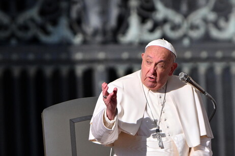 Papa Francisco durante audiência geral no Vaticano