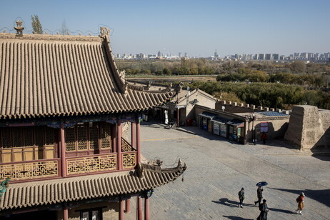 Una vista de la provincia china de Gansu.