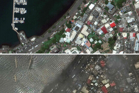 Mayotte prima e dopo il passaggio del devastante uragano