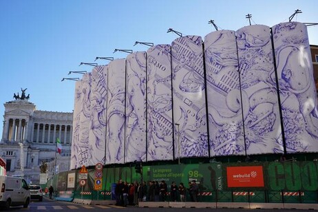 ciudad embellecida ante el Jubileo. 'Costellazioni di Roma' ('Constelaciones de Roma'), la obra de Pietro Ruffo