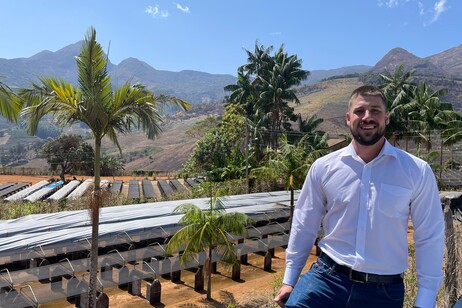 Matheus Sanglard na Fazenda Serra do Boné, em Araponga (MG)