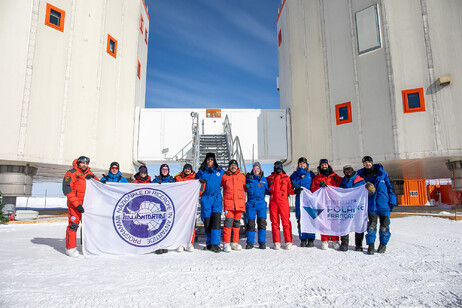 Researcher at tha Italian-French Concordia base (credit: ENEA)