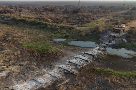 Destruição provocada por incêndios no Pantanal