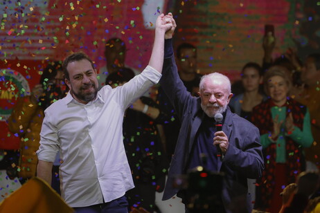 Lula durante evento de lançamento da candidatura de Guilherme Boulos em São Paulo