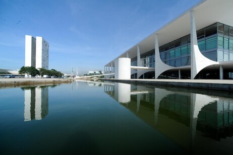 Vista do Palácio do Planalto, em Brasília