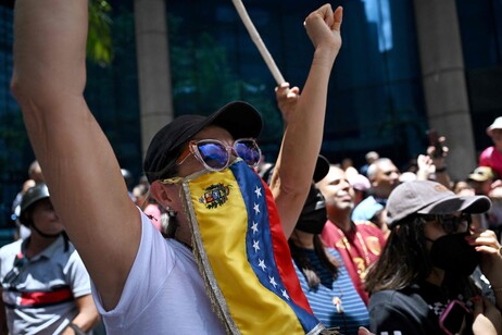 Protesto contra Nicolás Maduro em Caracas, na Venezuela