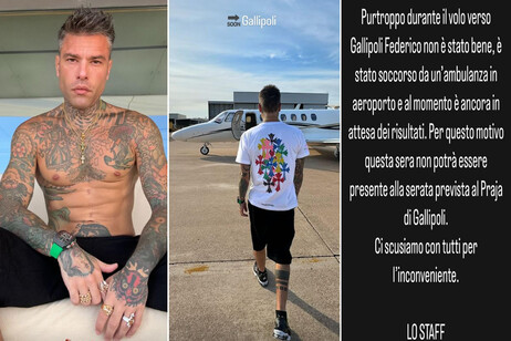 Fedez foi internado após passar mal em avião