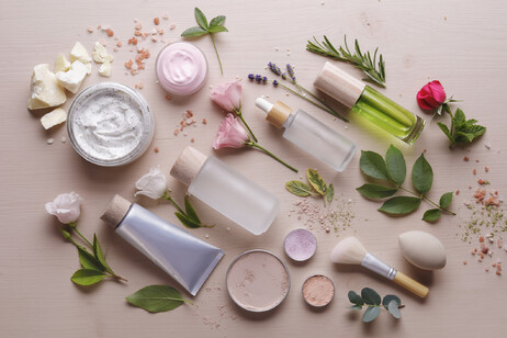 Organic cosmetics with ingredients foto iStock.