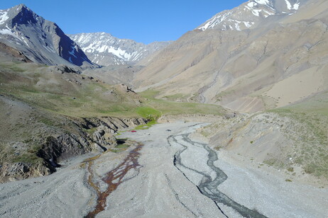 Il bacino idrografico dell'Alto Rio Yeso in Cile, fotografato nel 2017 (fonte:&nbsp;Thomas Shaw | ISTA)