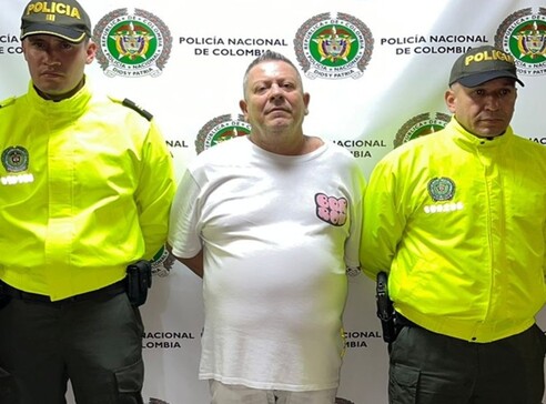 El capo de la camorra napolitana detenido en Medellin.