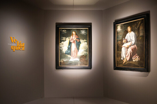 "Inmaculada Concepción" y "San Juan Evangelista en la isla de Patmos", las obras de Velázquez