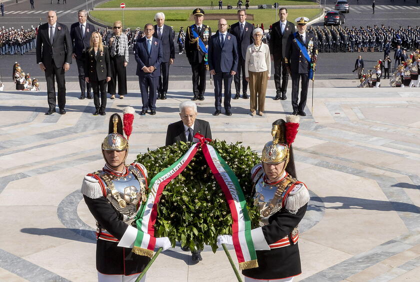 Sergio Mattarella en el Día de la República.