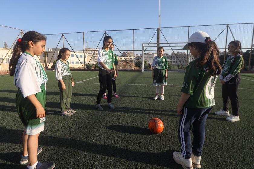 SYRIA-SPORTS-FOOTBALL-WOMEN © ANSA/AFP