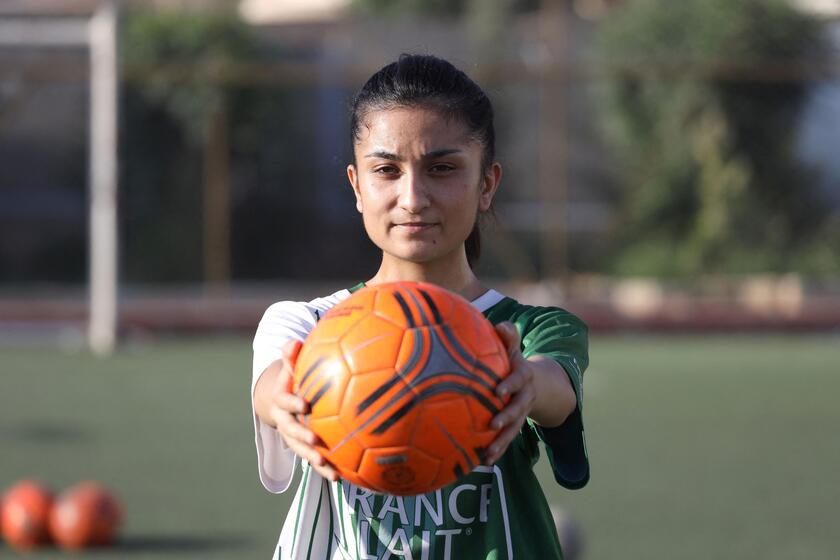 SYRIA-SPORTS-FOOTBALL-WOMEN © ANSA/AFP