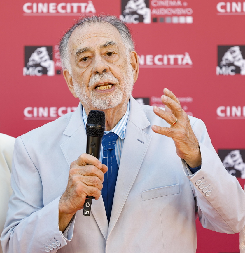 US film director Francis Ford Coppola receives keys to Cinecitta Studios in Rome