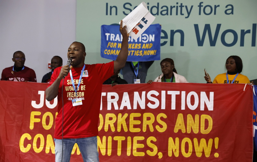 Protest on the sidelines of the UN Climate Change Conference COP29