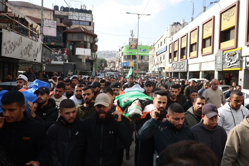 Funeral of Palestinians killed in Israeli operation in Jenin  