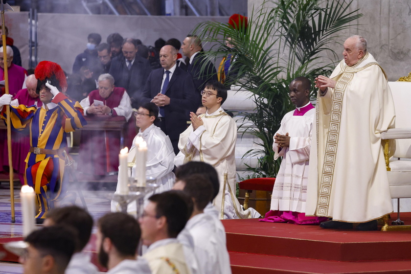 Pope Francis celebrates a Holy Mass on World Youth Day 