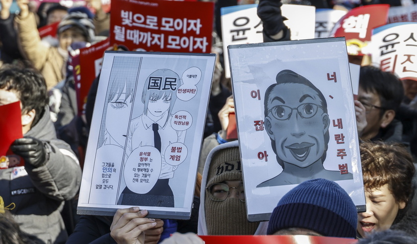 Protest calls for impeachment of South Korean President Yoon