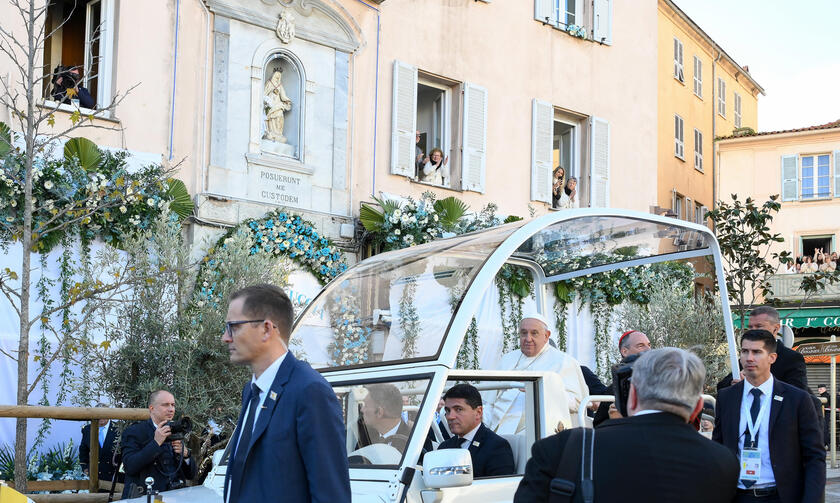 Pope Francis visits Ajaccio in Corsica island