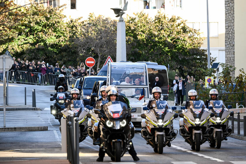 Pope Francis visits Ajaccio in Corsica island