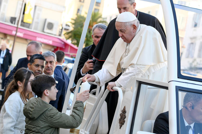 Pope Francis visits Ajaccio in Corsica island