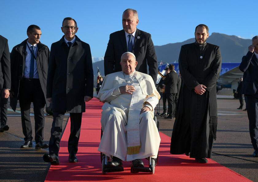 Pope Francis visits Ajaccio in Corsica island