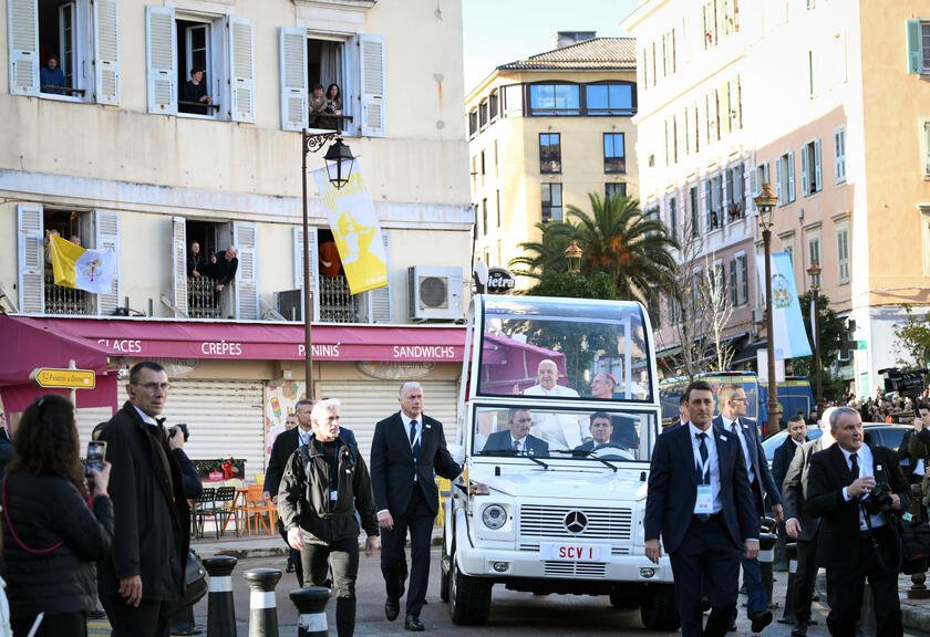 Pope Francis visits Ajaccio in Corsica island