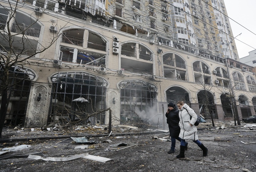 Russian missile strike hits Ukraine's capital Kyiv