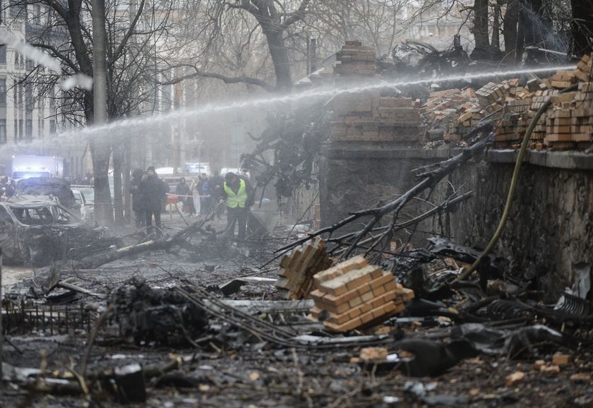 Russian missile strike hits Ukraine's capital Kyiv